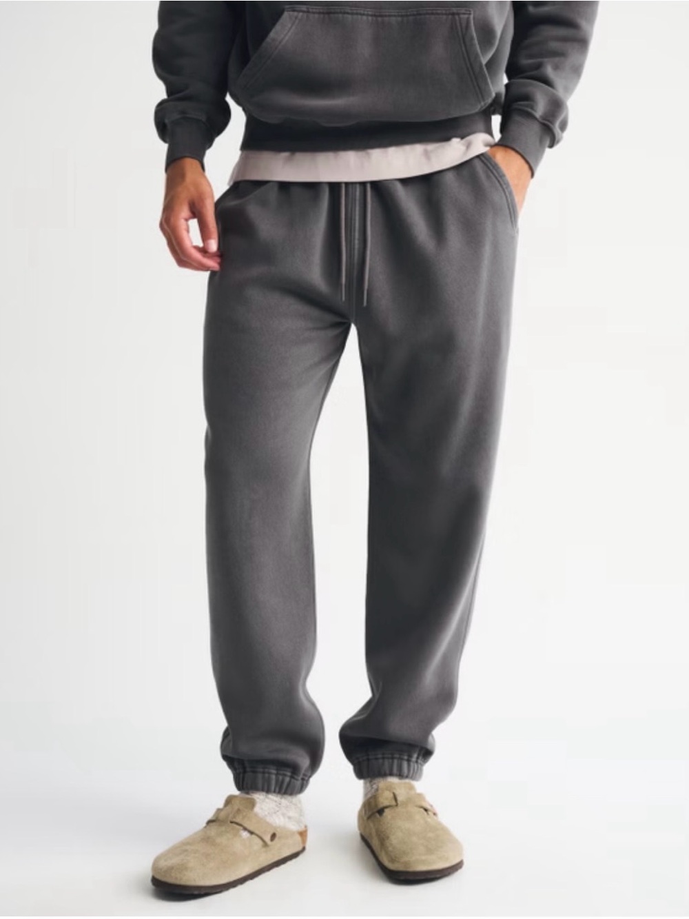 Abercrombie & Fitch Dark Gray Essential Cinched Sweatpant Size XL